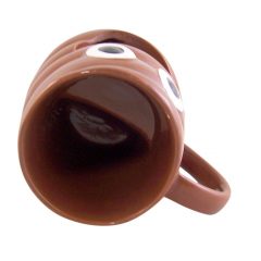 Poop Emoji Coffee Mug with Cookie Holder