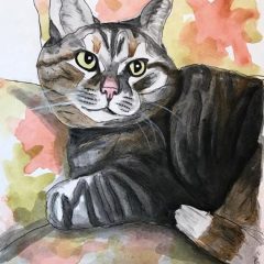 Personalized Pet Portrait Watercolor