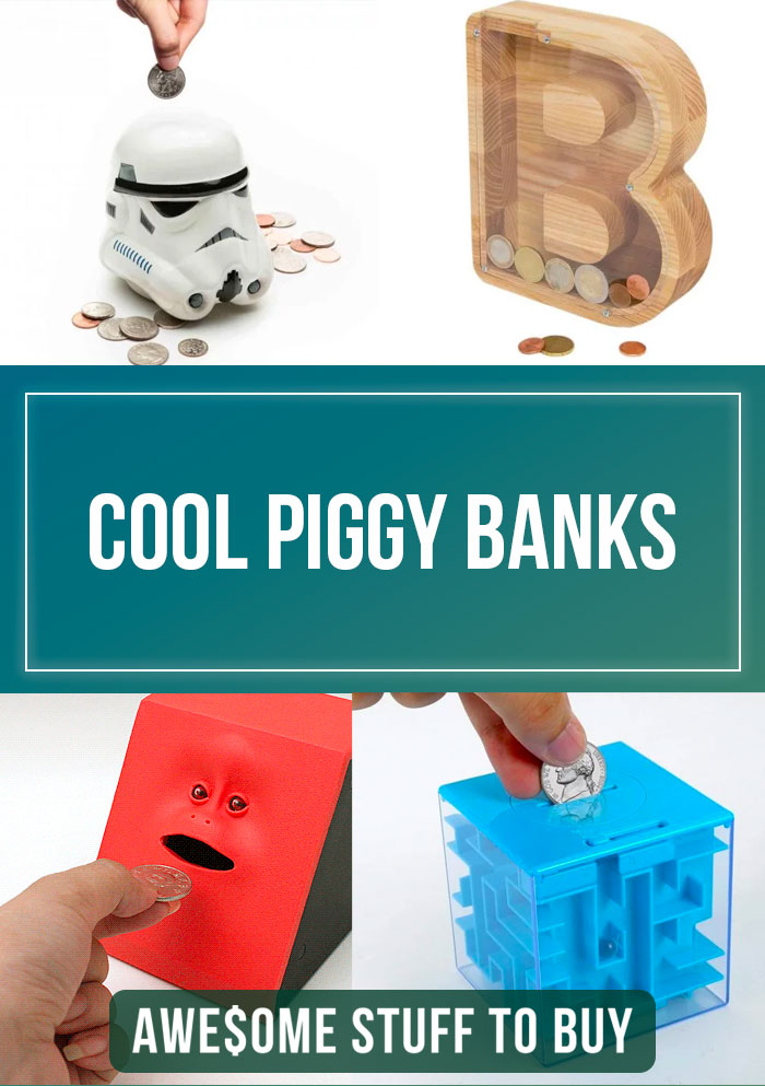 Cool Piggy Banks // Really Cool Gift Ideas