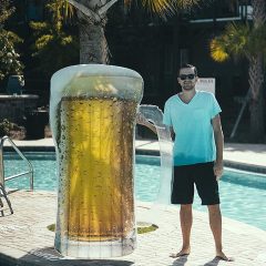 Realistic Beer Mug Pool Float