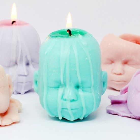 Baby Doll Head Candle