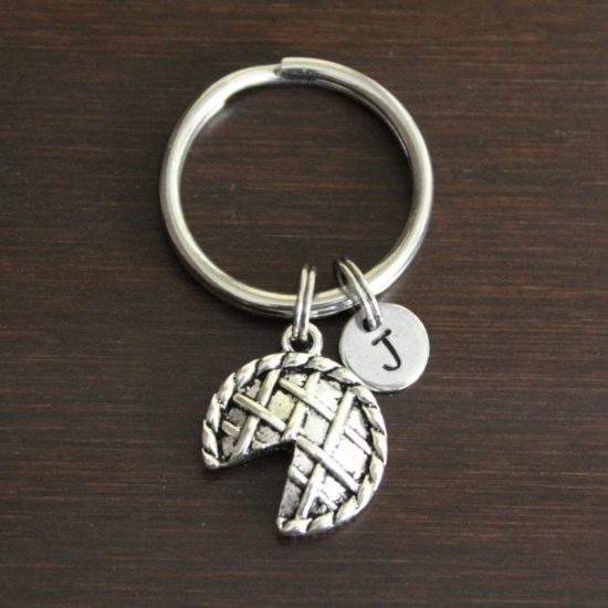 Pie Piece Key Ring Charm